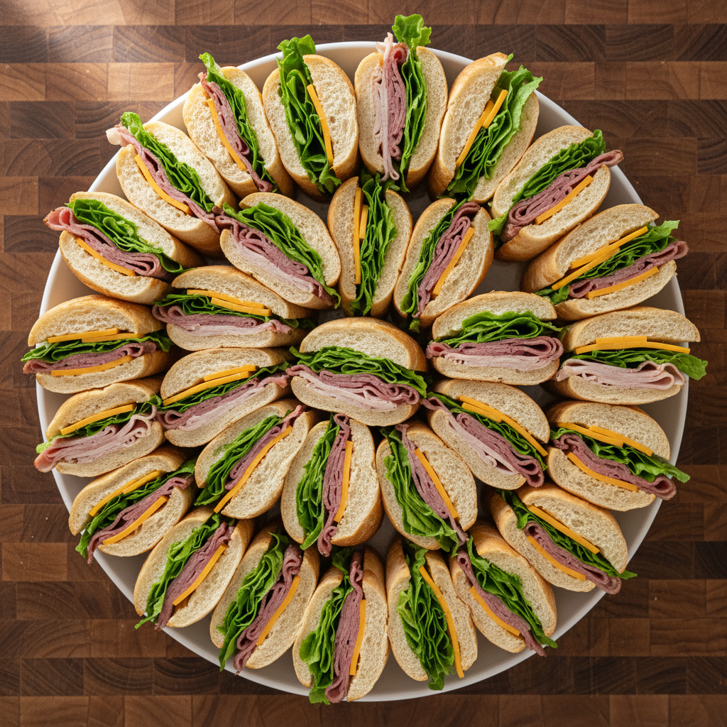 Cold Cut Sandwich Platter Block Cheese