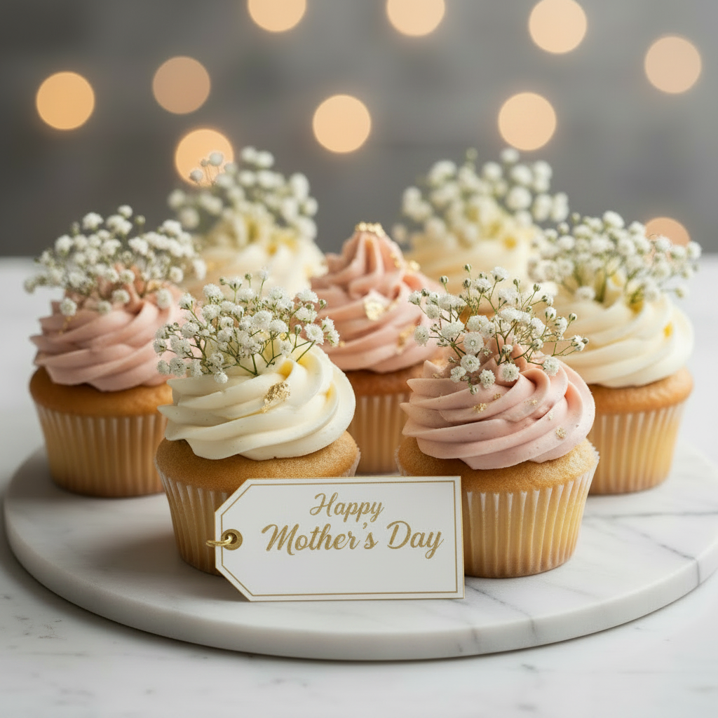 Mother's Day Cupcakes - Baby's Breath