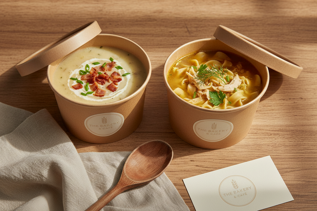 Potato Bacon & Chicken Noodle Soup Take-Out